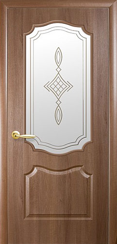 межкомнатная дверь фортис вензель+p1, цвет: золотая ольха