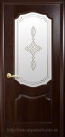 межкомнатная дверь фортис вензель+p1, цвет: каштан