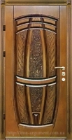 дверь металлическая патинированная с МДФ накладками