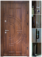 двери входные ЭЛИТ в цвете Vinorit-02, модель Б-18