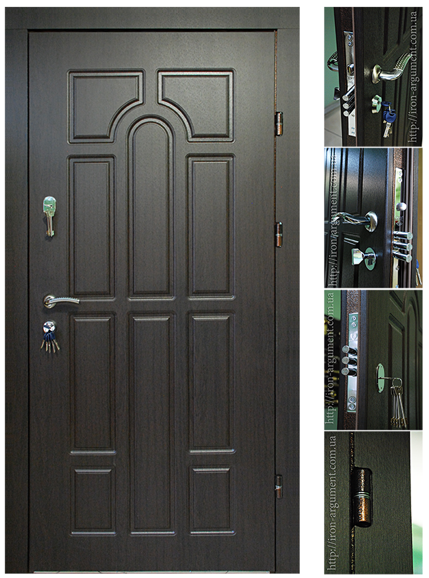 двери входные (наружные) ЭЛИТ, цвет: Vinorit-20, модель двери: Б-148